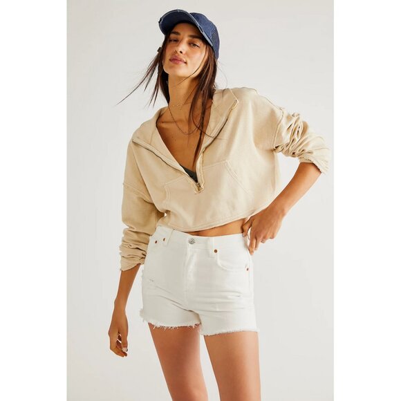 We The Free Kitty Pullover in White Swan - Picture 2 of 16